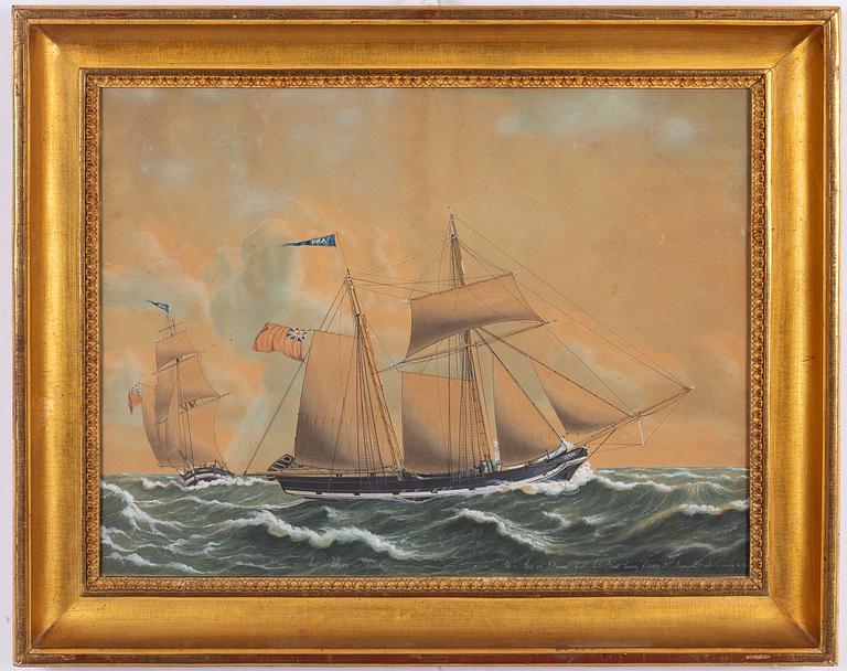 Jacob Petersen, The topsail schooner "Ann" of Dundee.