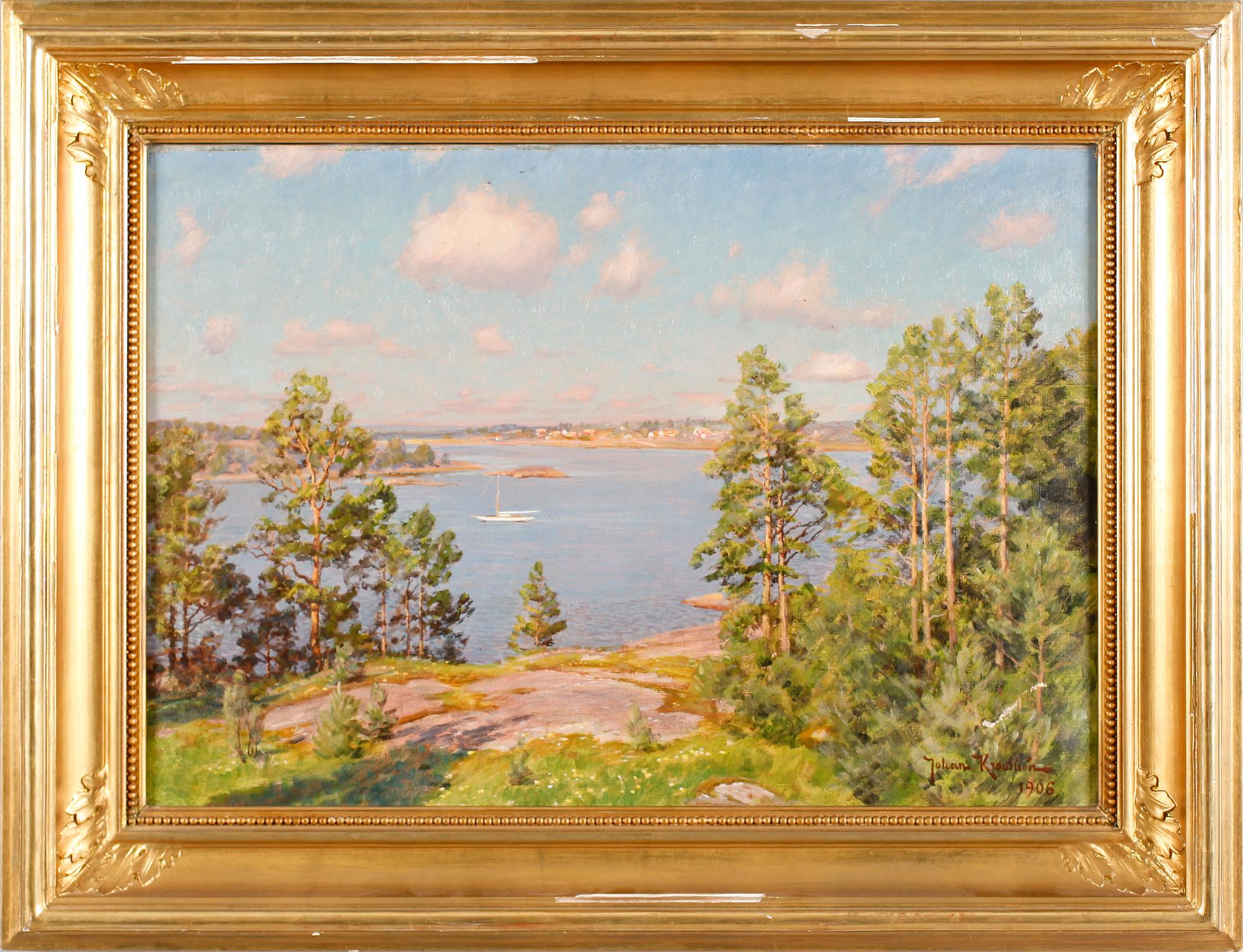 JOHAN KROUTHÉN, olja på duk, signerad och daterad 1906.