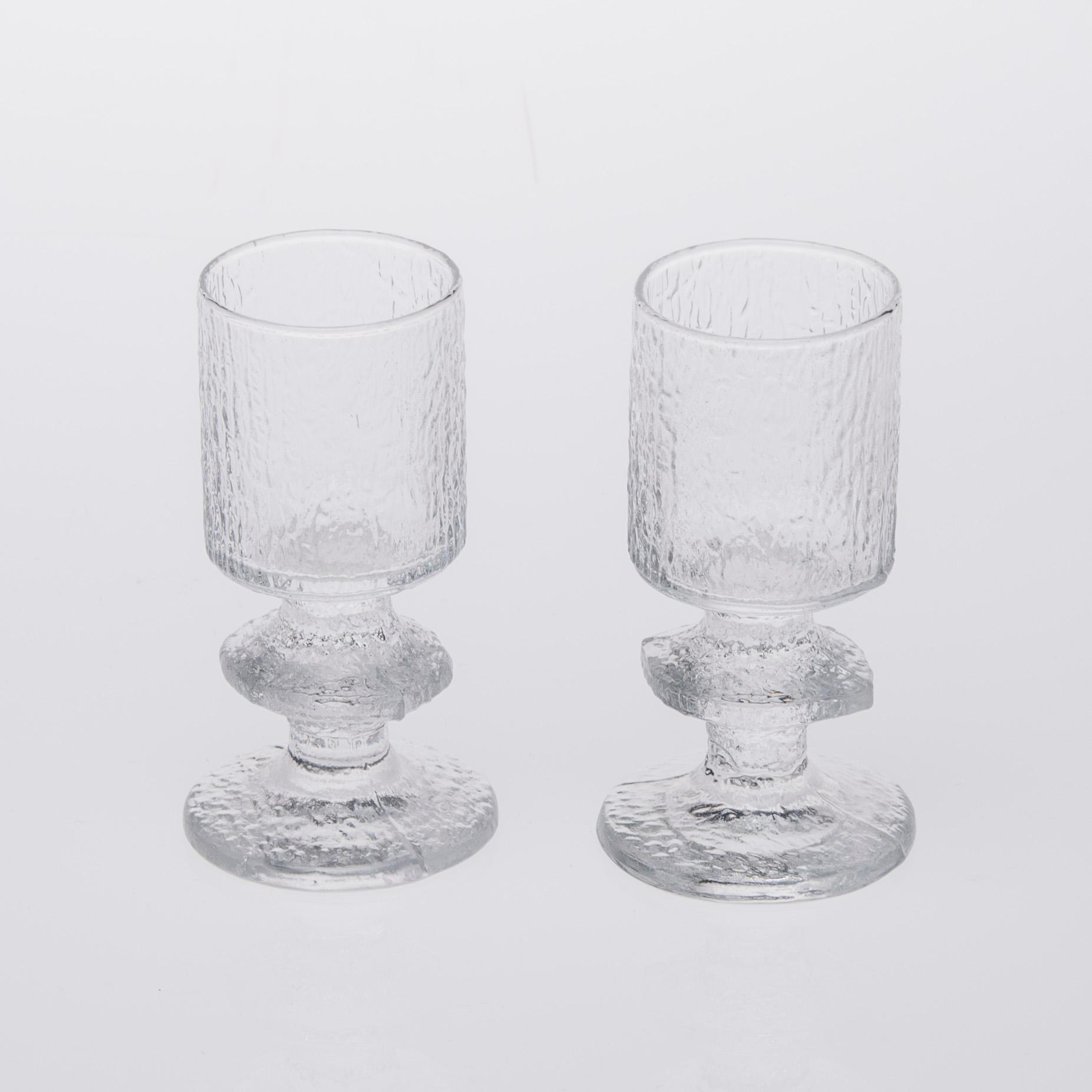 PARTI GLAS, 8 delar, "Senaattori", Timo Sarpaneva, Iittala.