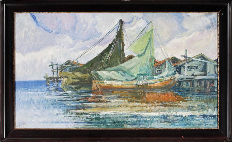 EMIL ZOIR, olja på duk, sign.