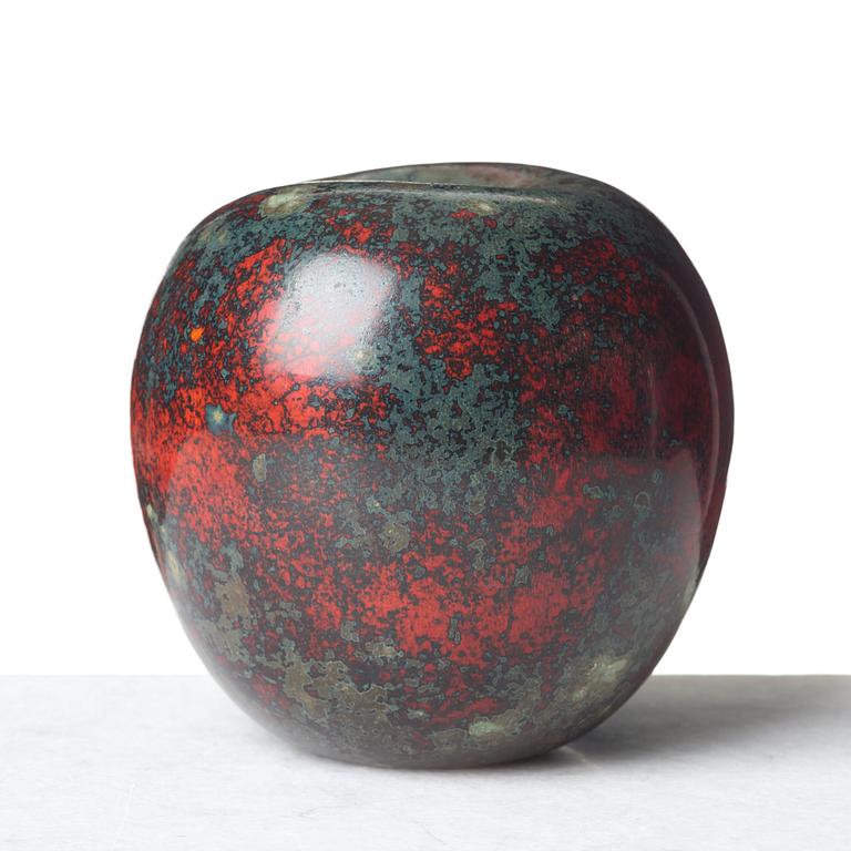 Hans Hedberg, a faience sculpture of an apple, Biot, France.