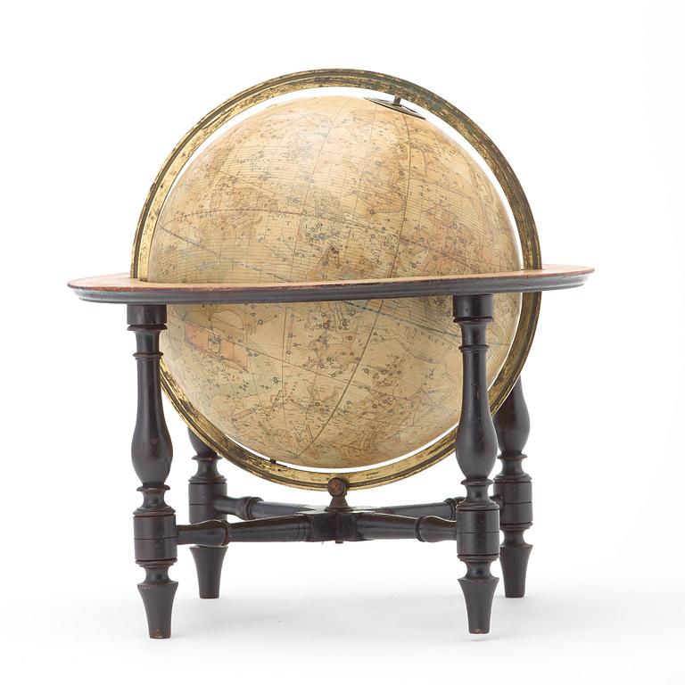 STJÄRNGLOB, Cary's New Celestial Globe, London 1816.