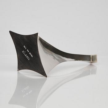Rolf Lindståhl, a sterling silver bottle with a rock crystal on the lid, Stockholm 1988.