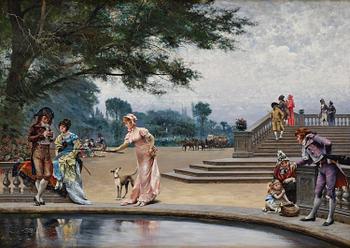 751C. August Hagborg, In the Tuileries Garden.