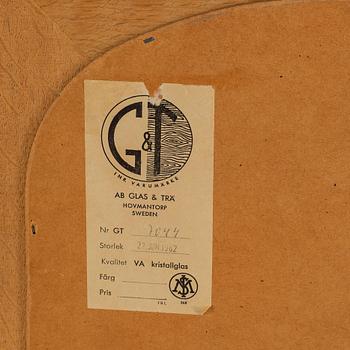 A 1962 oak mirror, AB Glas & Trä, Hovmantorp.