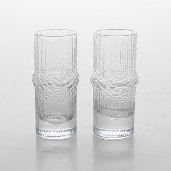 TAPIO WIRKKALA, A set of six 'Niva' snaps glasses. Original wooden box.