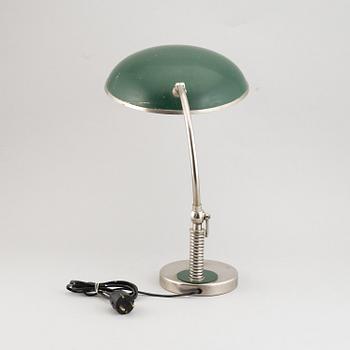 A metal table lamp from Böhlmarks, 1930s.