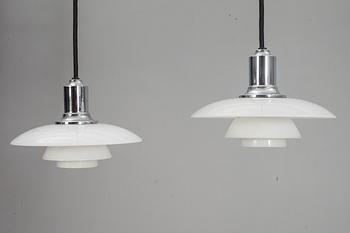 TAKLAMPOR, ett par, "PH 2/1", Poul Henningsen, Louis Poulsen. 1900-tal/2000-tal.