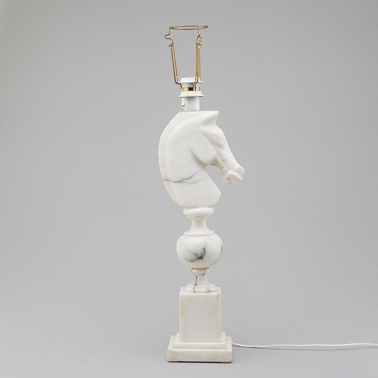 A second half of the 20th century marble table light.