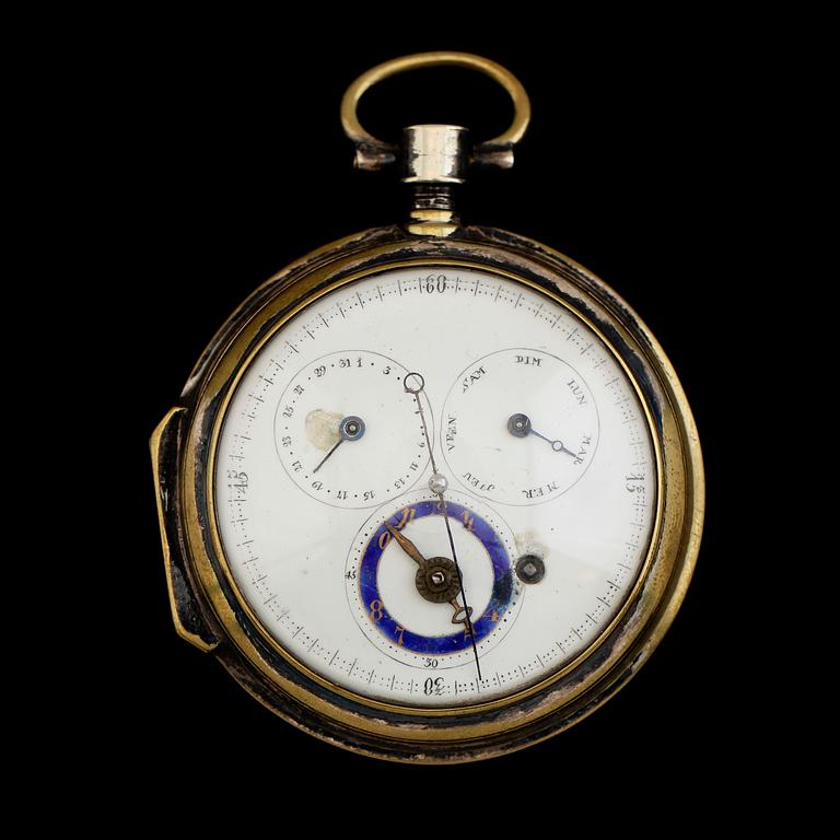 SPINDELUR, pläter, möjligen Frankrike, omkring år 1800.