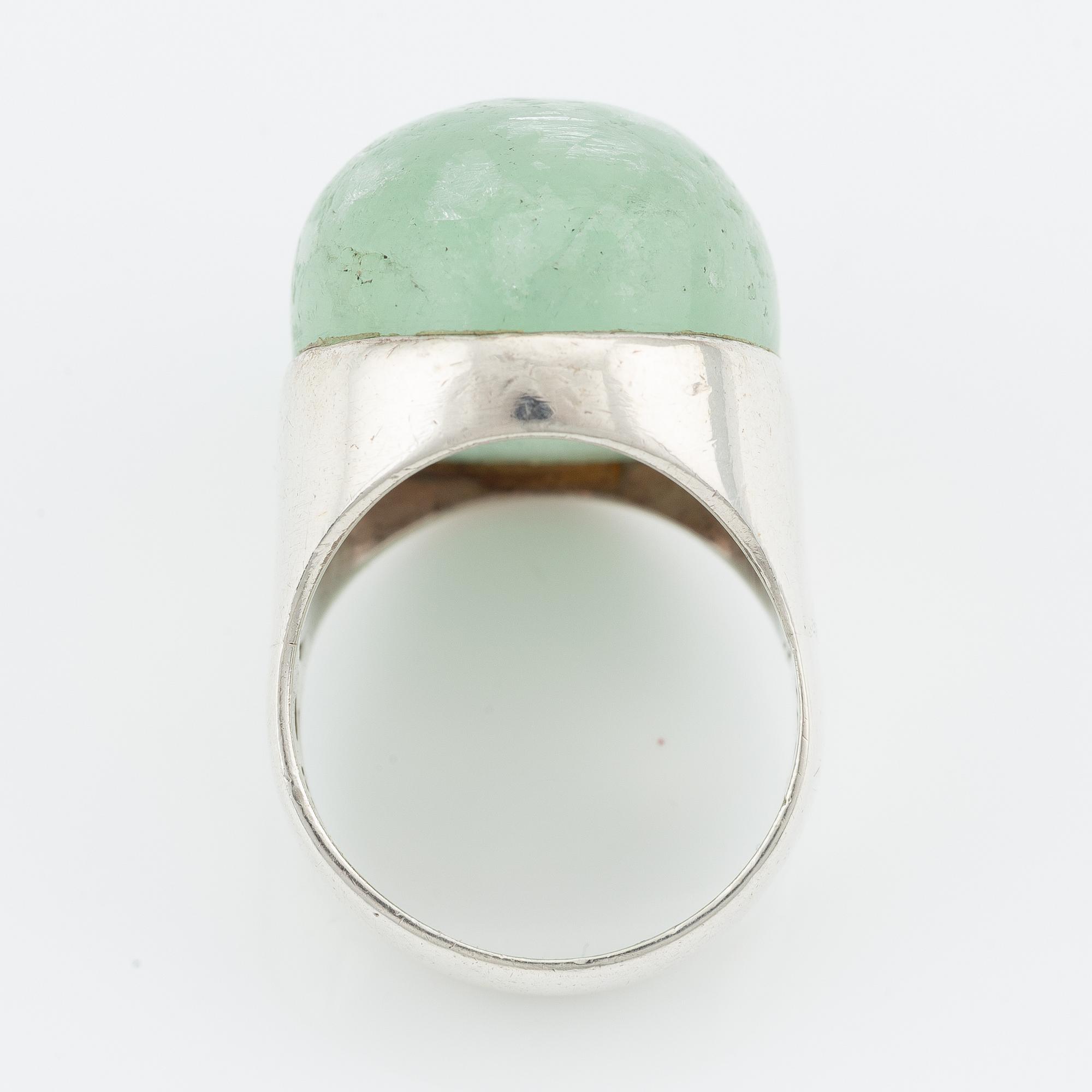 Birger Haglund, ring, sterling silver, Stockholm 1958.
