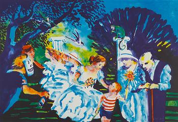 Peter Dahl, "Afton i parken".