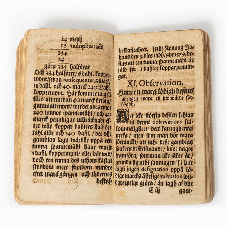 Om mynt, 1686.