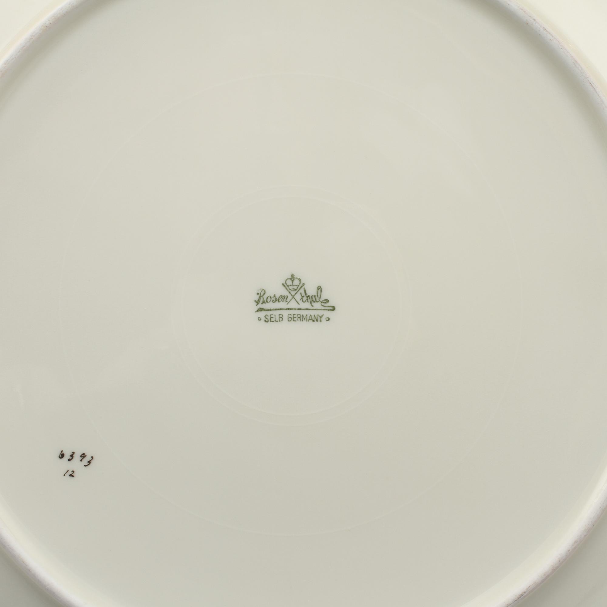 MATTALLRIKAR, 15 st, porslin, Rosenthal, 1900-tal.
