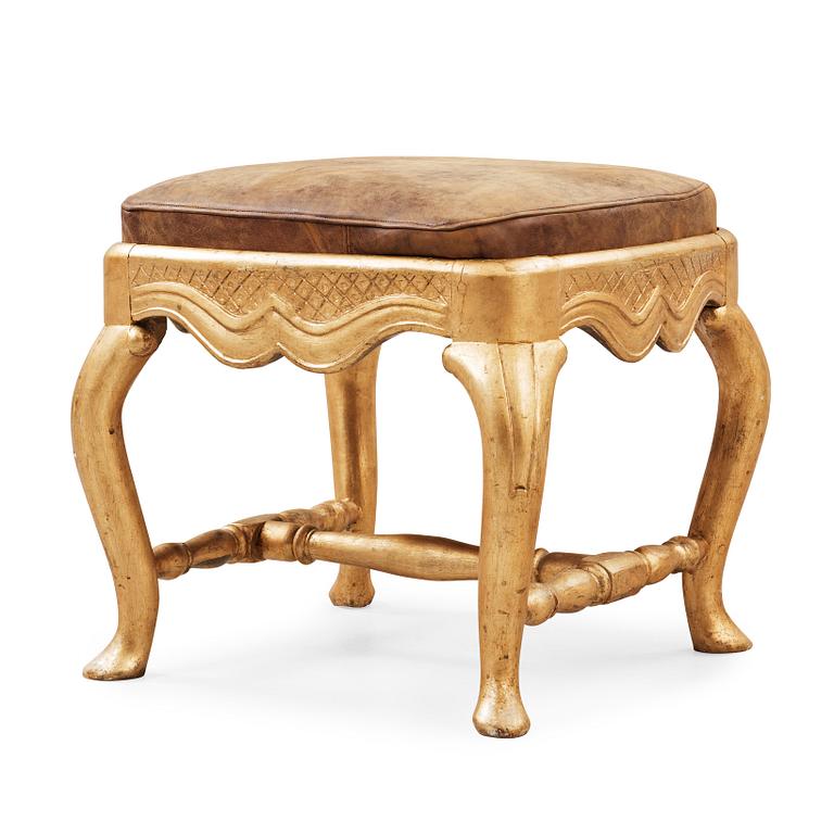 A Swedish late Baroque 18th century stool.