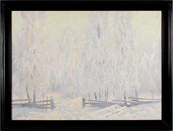 OSCAR LYCKE, olja på duk, signerad.