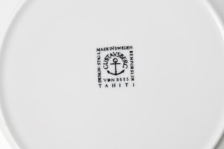 STIG LINDBERG, te- och kaffeservis 32 delar "Tahiti", Gustavsberg 1970-tal.