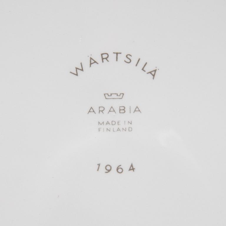 SERVISDELAR, 19 st, "Pikapala-astiat" (Frukostset), Arabia 1961-66.