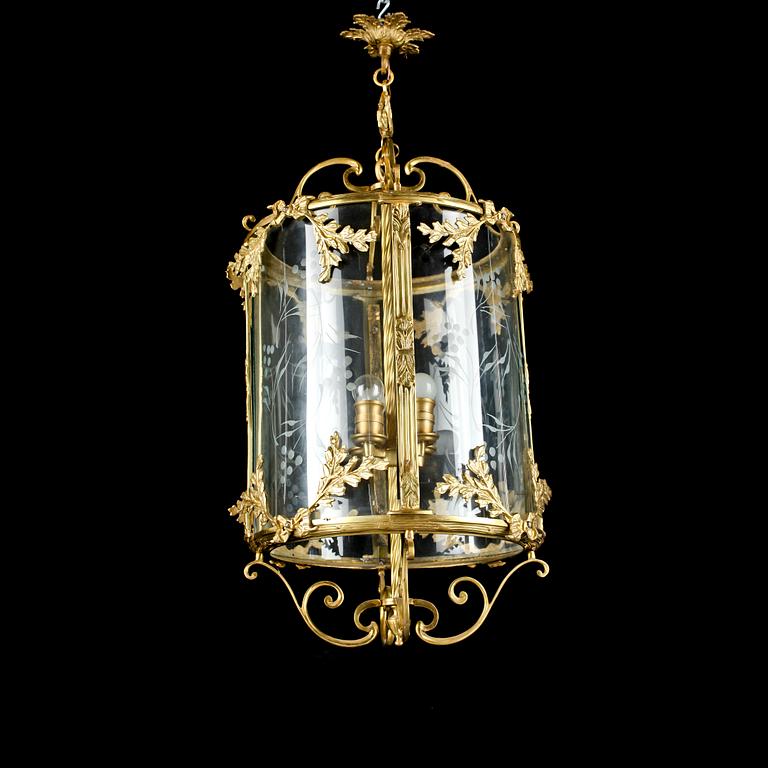 TAKLAMPA, 1900-talets andra hälft. Höjd ca 95 cm.