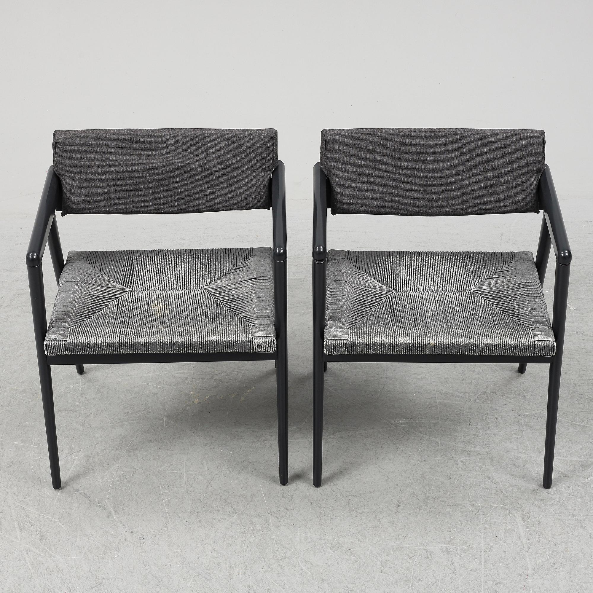 a pair of  Gio Ponti "Dormitio" armchairs, L'abbate, Italy. Designed in the 1950's.
