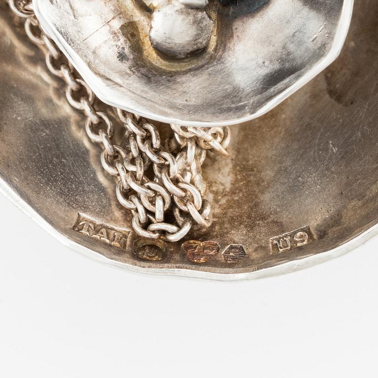 Rosa Taikon, a pendant, silver, Stockholm 1970.