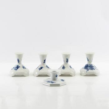 Service approximately 140 pieces "Blue Flower" Royal Copenhagen Denmark 20th century porcelain.