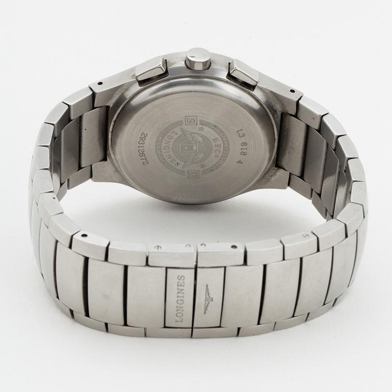 LONGINES, Oposition, chronograph, wristwatch, 38 mm.