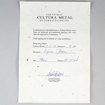 SIGURD PERSSON, two 'Cultura' plates, 1988.