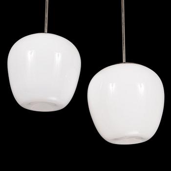 Gunnel Nyman, two 1940's pendant '81003' lights for Idman.