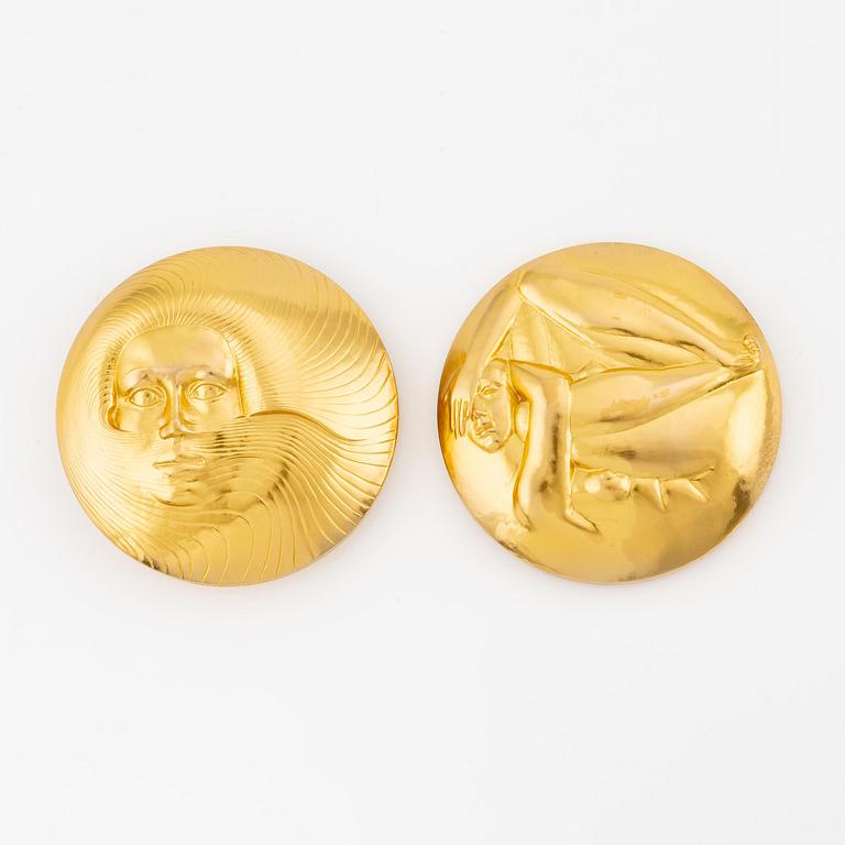 Kauko Räsänen, commemorative medal, 18K gold, Sporrong, 1972, numbered 062/300, total weight 447 g.
