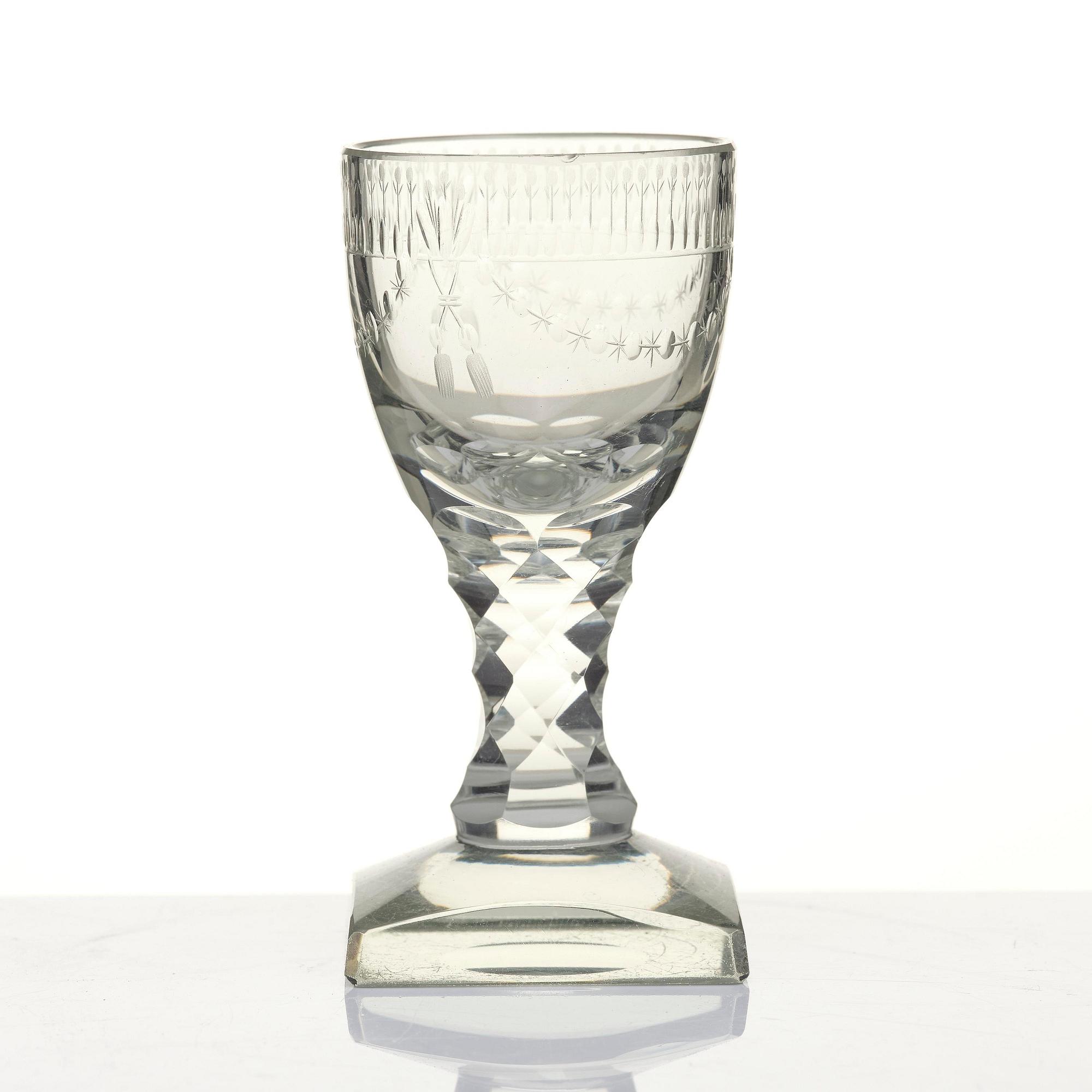 Glas, 22 stycken. Sverige, 1800-tal.