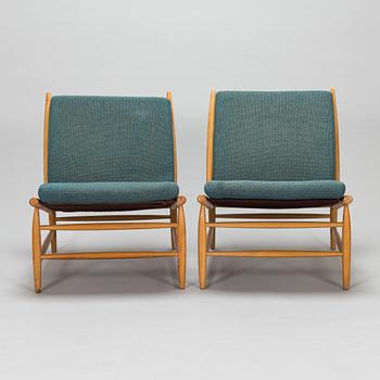 Olli Borg, a pair of mid-20th century '2447' easy chairs for Asko.