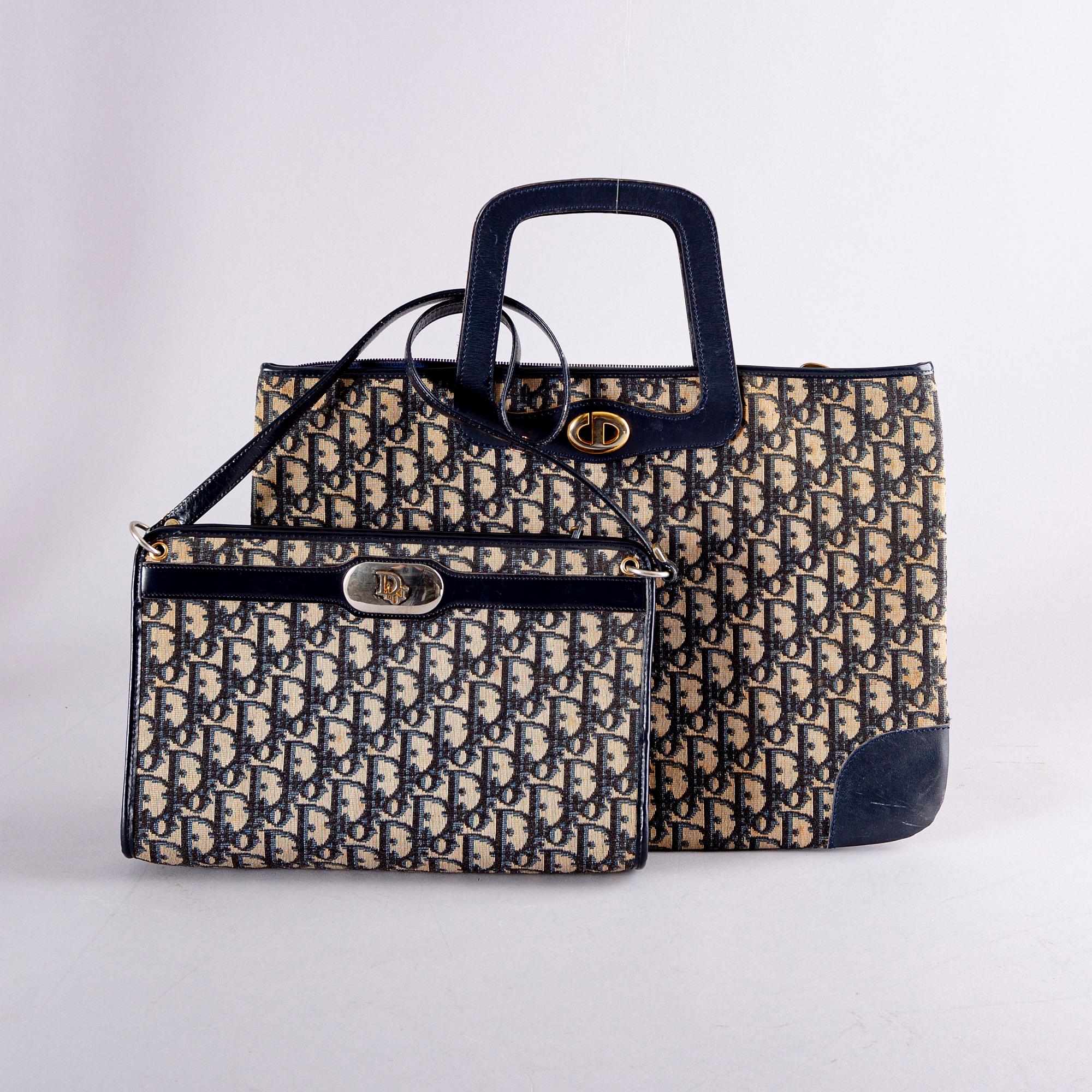 A Dior briefcase and bag 1980/90s.