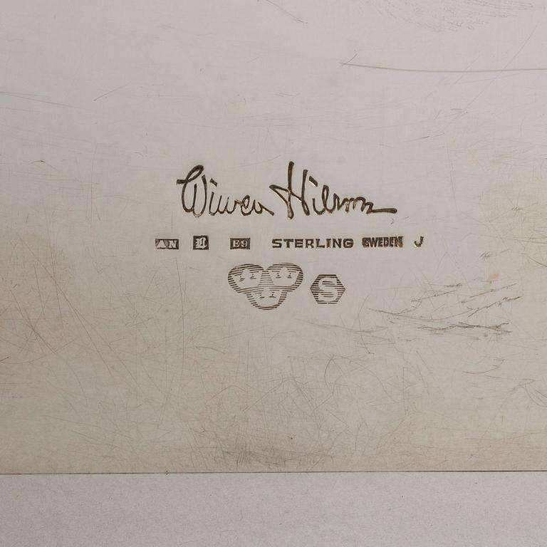 WIWEN NILSSON, a sterling silver note holder, Sweden, Lund, 1955.