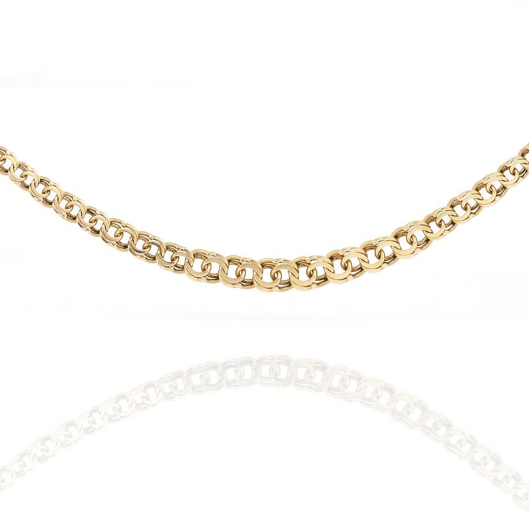 COLLIER, 18K guld, Sverige, 1900-talets andra hälft. Vikt ca 7,69 g.