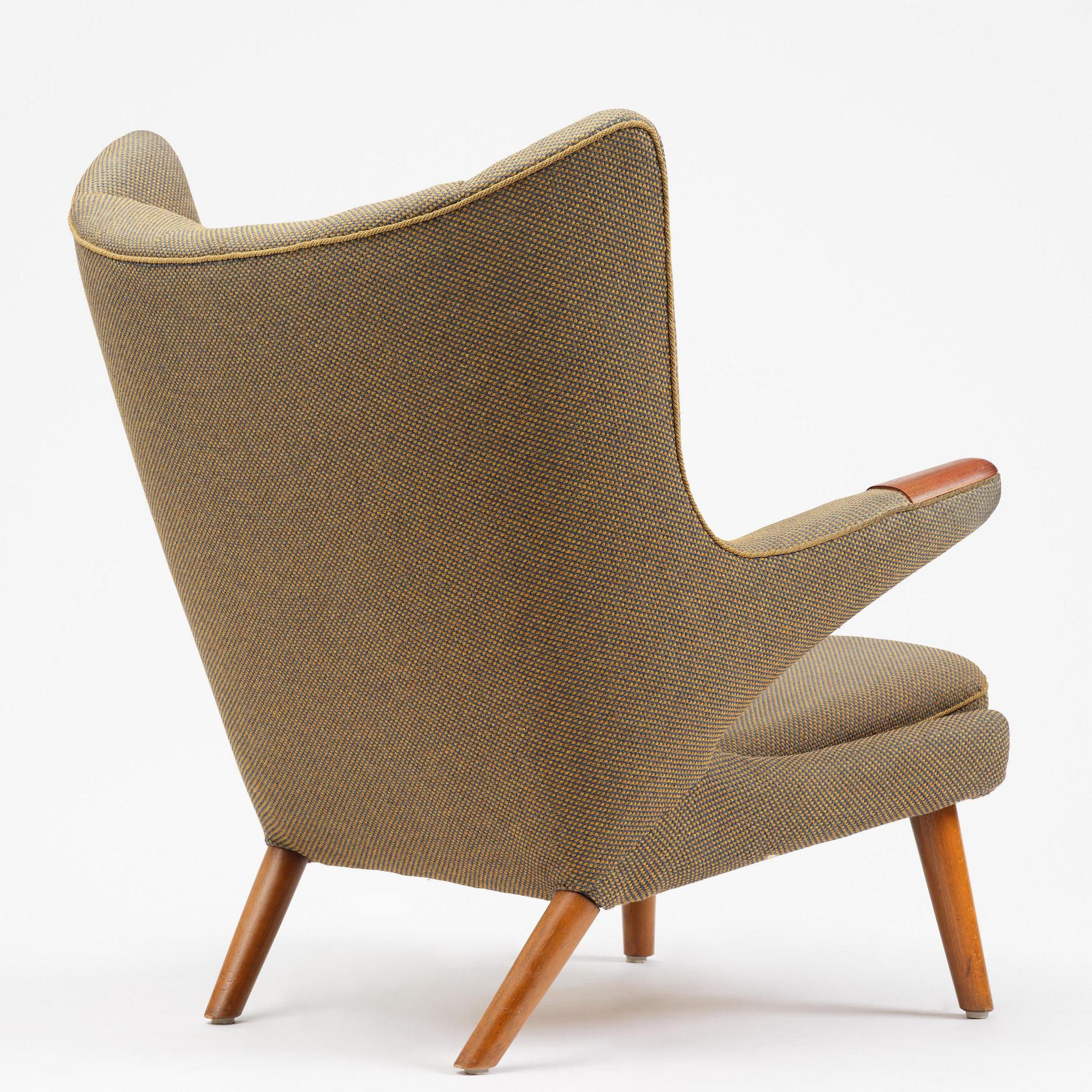 Hans J. Wegner, fåtölj, "Bamse", AP-stolen, Danmark, 1950-60-tal.