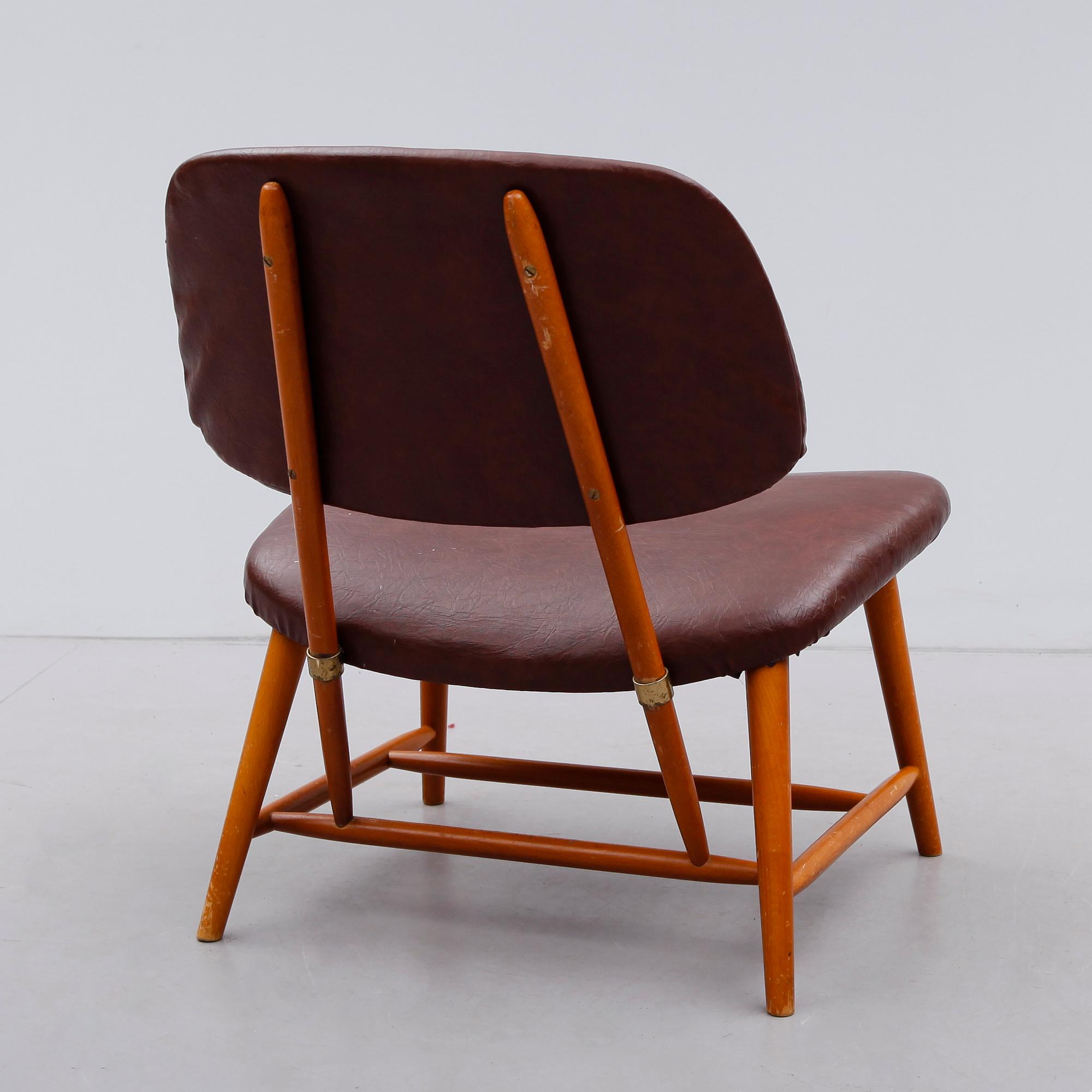 STOL, "TeVe", Alf Svensson, Ljungs Industrier, Modellen Formgiven 1953.