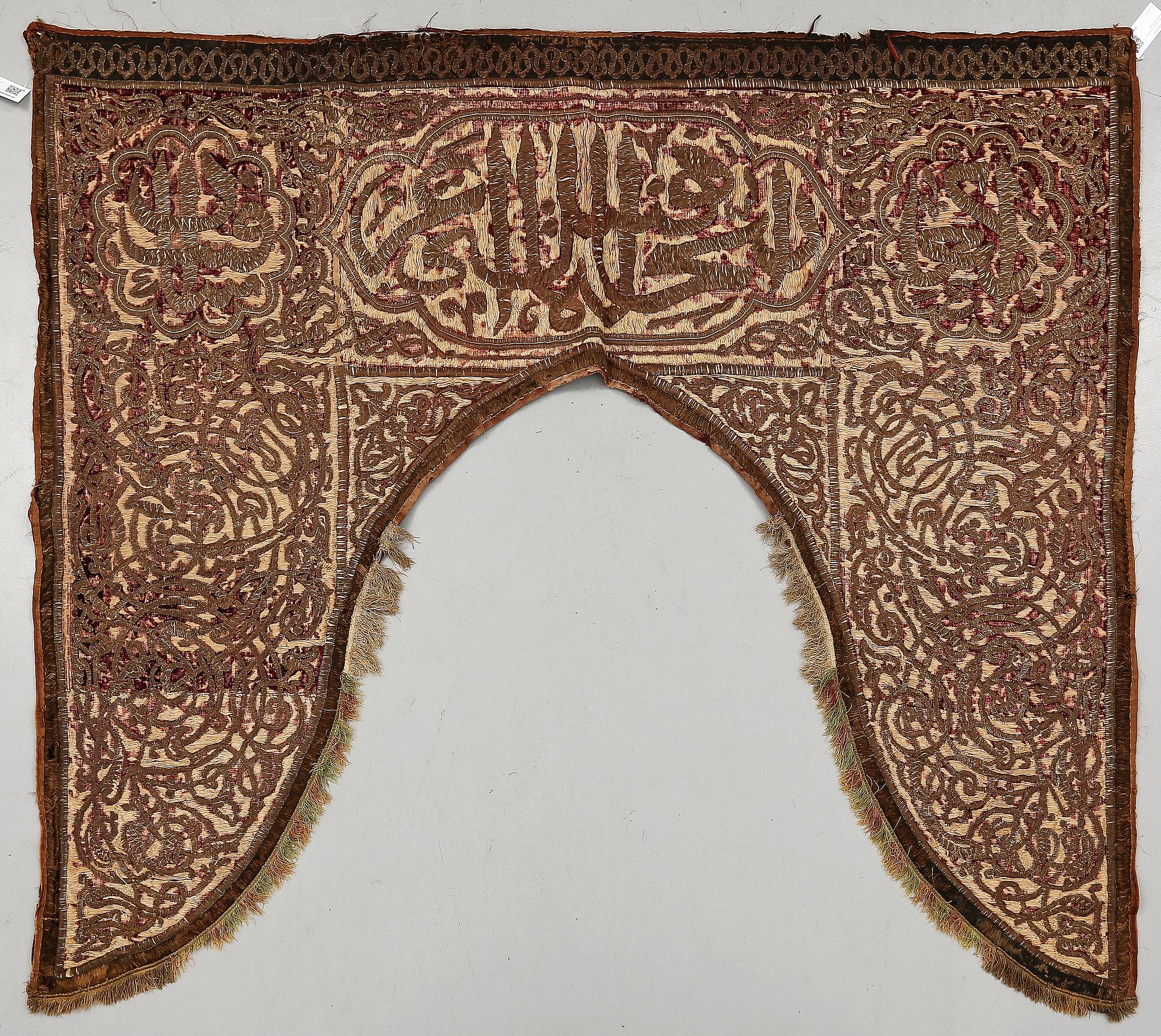 DÖRRTEXTIL, orientalisk, troligen 1800-tal.