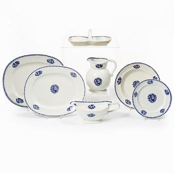 Wilhelm Kåge, 30 pieces of an 'Arbetarservisen' with decoration 'Apollo', gustavsberg, Sweden, 1917-1920.