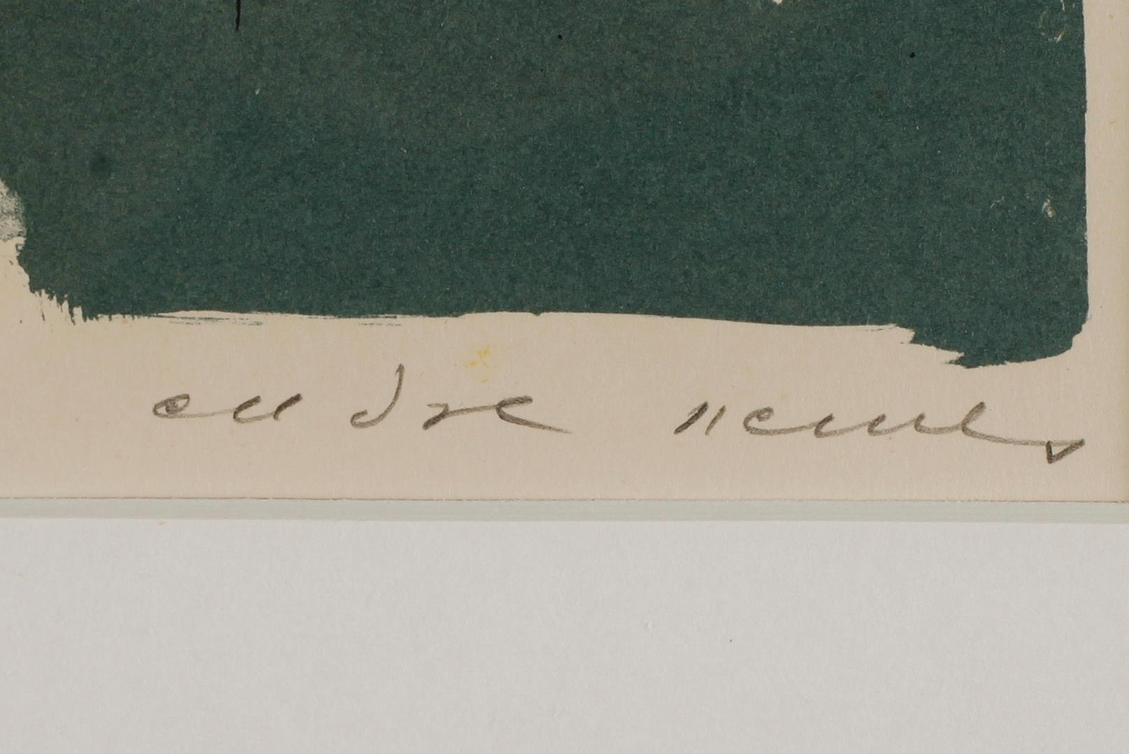 ENDRE NEMES, färglitografi, signerad och numrerad 105/310.