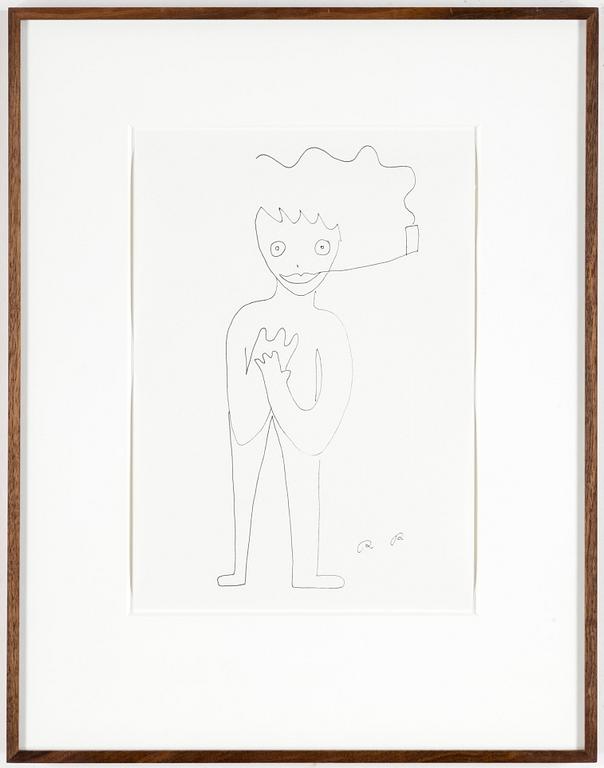 ROGER RISBERG, indian ink on paper, 2007, signed RR.