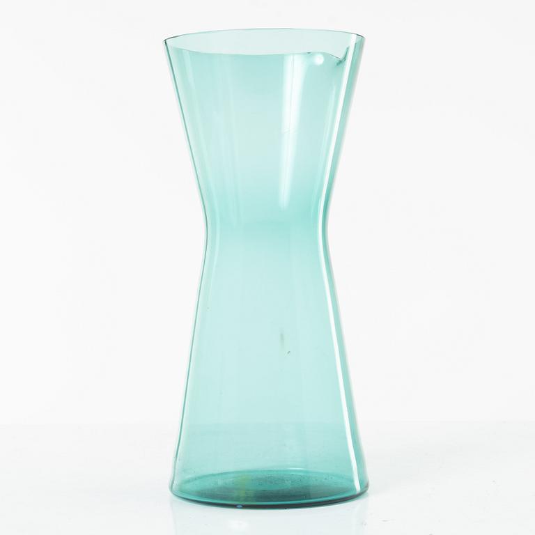 Kaj Franck, drinking glasses, 6 pcs, model 2744 and a pitcher, 1610, Nuutajärvi-Notsjö 1950s/60s.