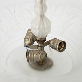 Edward Hald, a ceiling lamp, Swedish Grace, Orrefors, 1920s.