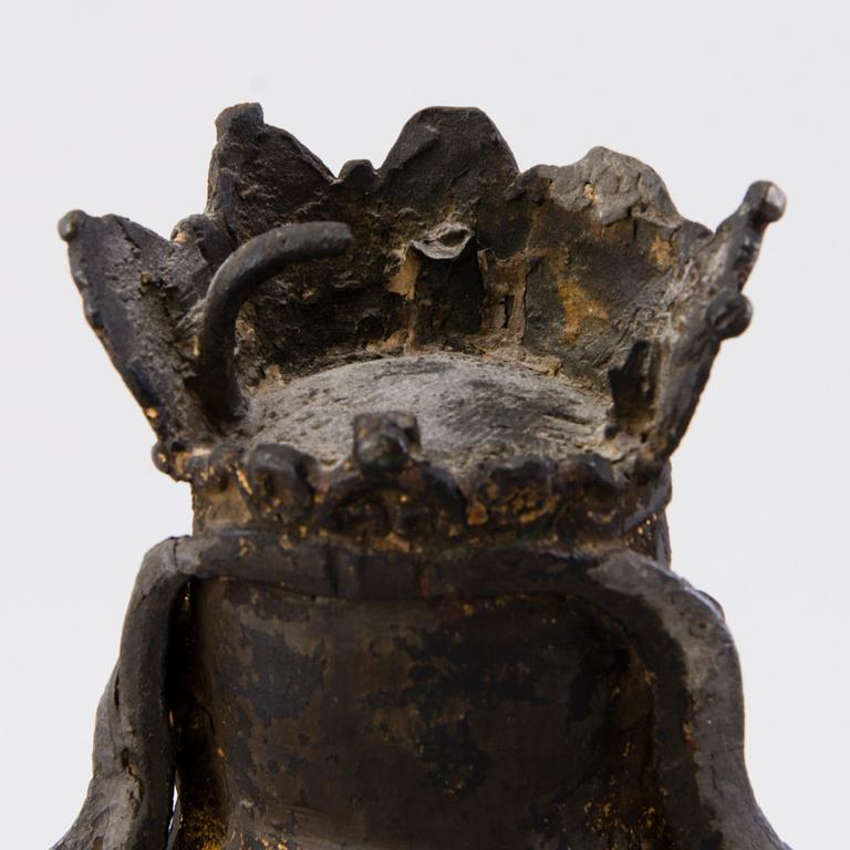 BUDAI, brons, Qing dynastin, 1600/1700-tal.