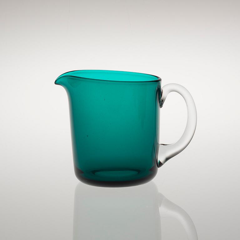 KAJ FRANCK, SAFTSERVIS I KORG, kanna med 6 glas "5023", Notsjö.