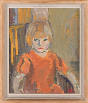 Eve Eriksson, oil on board, signed.