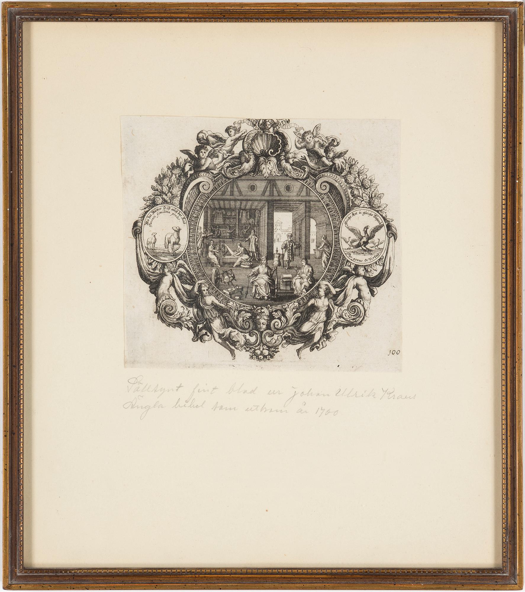 PARTI TRÄSNITT OCH GRAVYRER, 7 st, 1600-1800-tal.