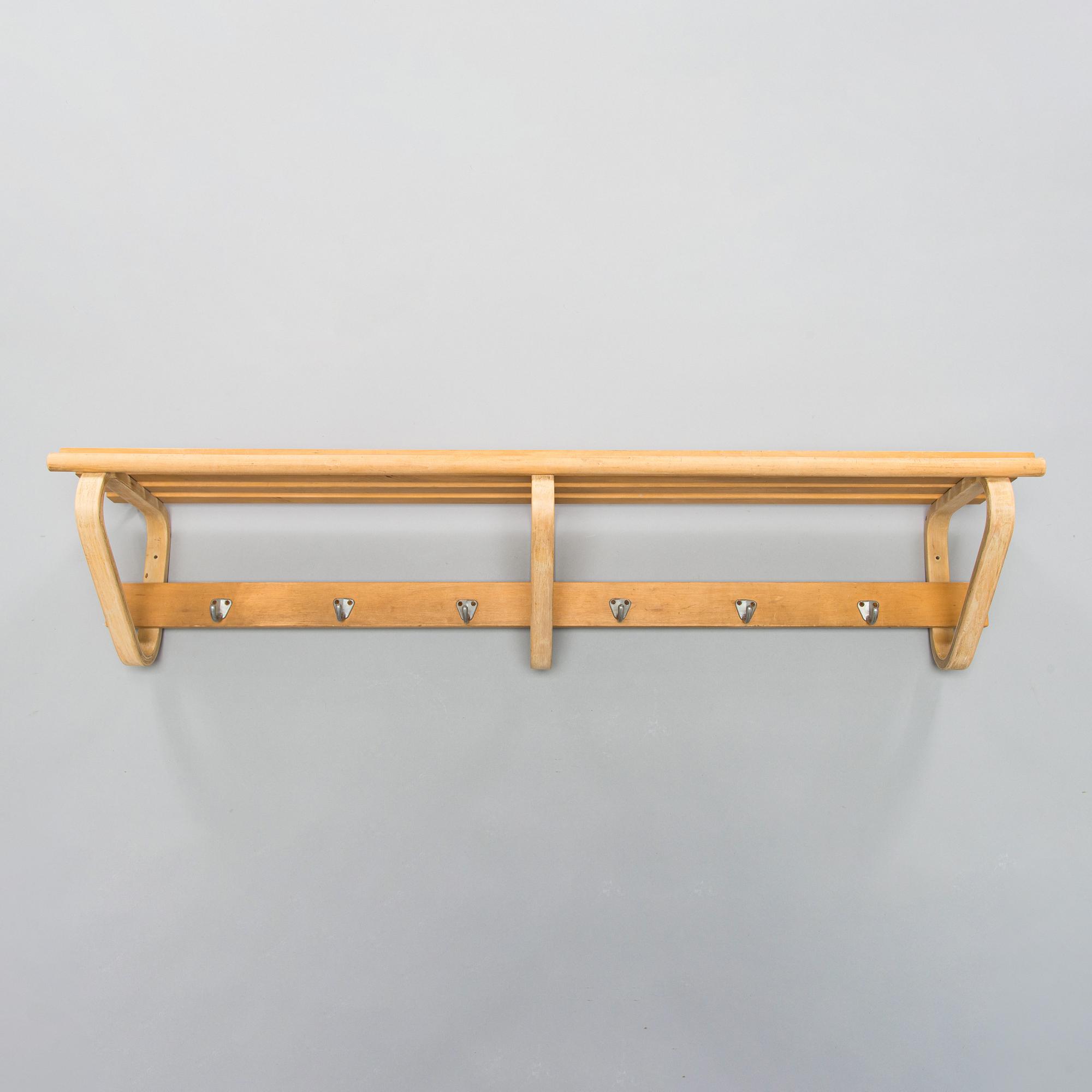 Alvar Aalto, a mid 20th century coat rack for O.Y. Huonekalu-ja Rakennustyötehdas A.B.