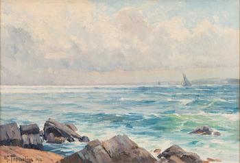 Woldemar Toppelius, oil on canvas, signed and dated 1916.