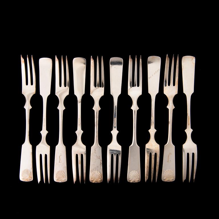 A 75 piece set of silver cutlery, Kultakeskus, Hämeenlinna 1966-1985.